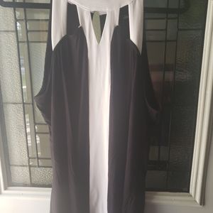 Black and white tank